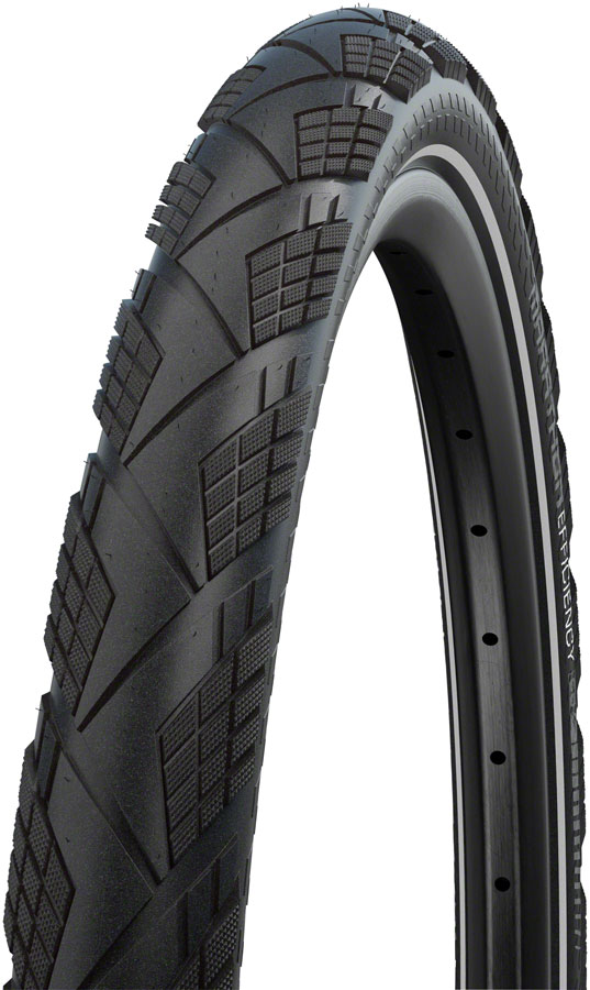 Schwalbe Marathon Efficiency Tire - 700 x 35, Clincher, Folding, Black/Reflective, Evolution Line, Super Race, V-Guard, Addix Race, E-50