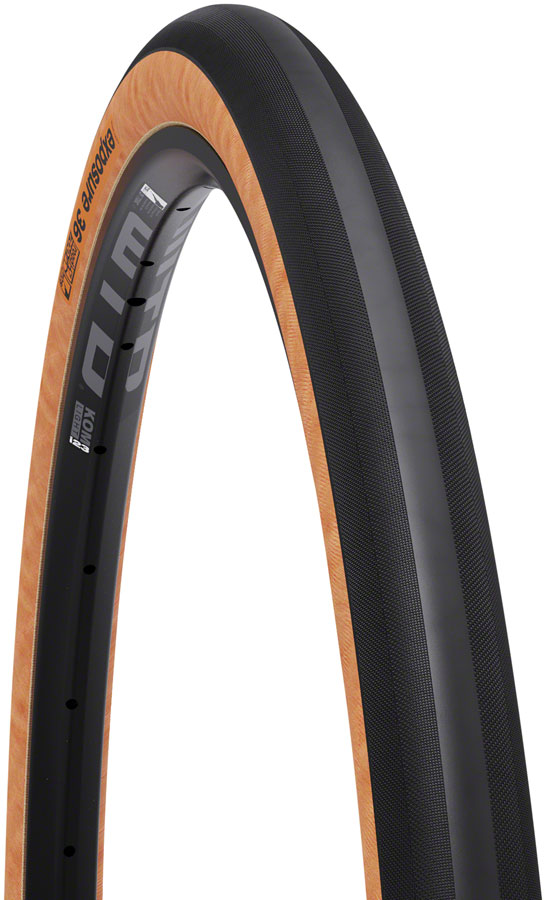 WTB Exposure Tire - 700 x 38, TCS Tubeless, Folding, Black/Tan, Light/Fast Rolling, Dual DNA, SG