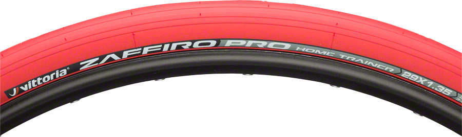 Vittoria Zaffiro Pro Home Trainer Tire - 29 x 1.35, Clincher, Folding, Red, 1C