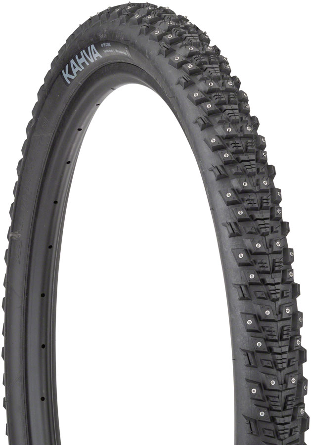 45NRTH Kahva Tire - 27.5 x 2.1, Tubeless, Folding, Black, 60 TPI, 240 Concave Carbide Studs