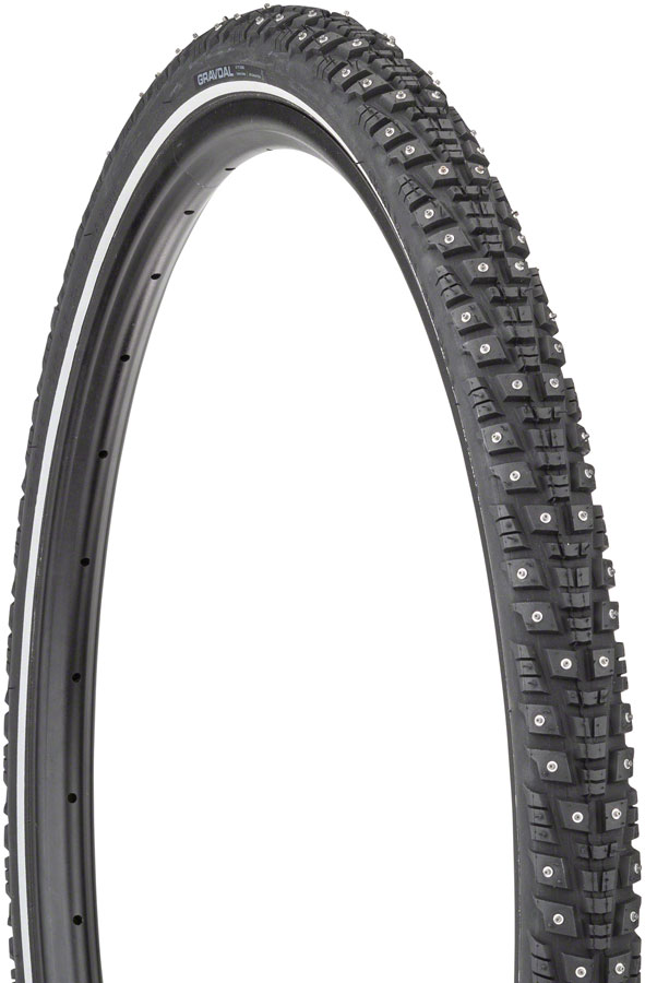 45NRTH Gravdal Tire - 650b x 38, Tubeless, Folding, Black, 60 TPI, 240 Concave Carbide Studs