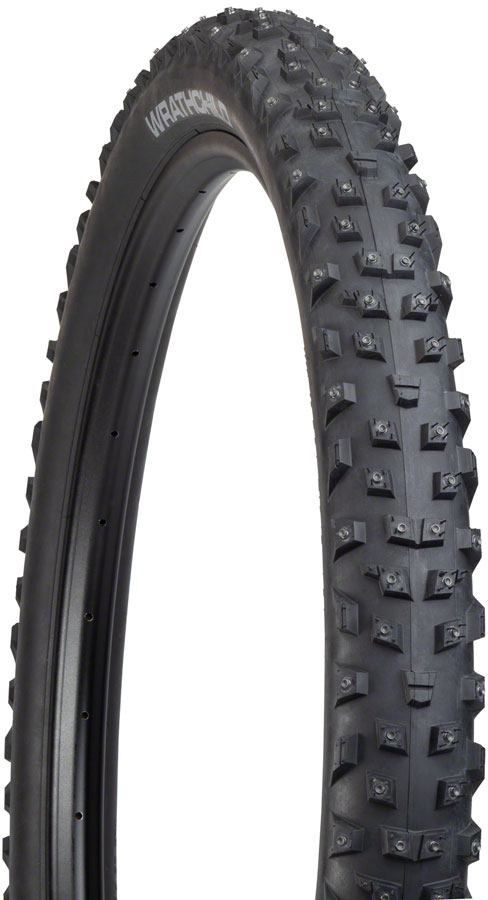 45NRTH Wrathchild Tire - 29 x 2.6, Tubeless, Folding, Black, 120 TPI, 252 XL Concave Carbide Aluminum Studs