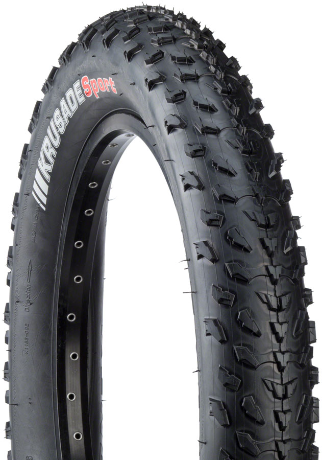 Kenda Krusade Tire - 20 x 4, Clincher, Wire, Black, 60tpi