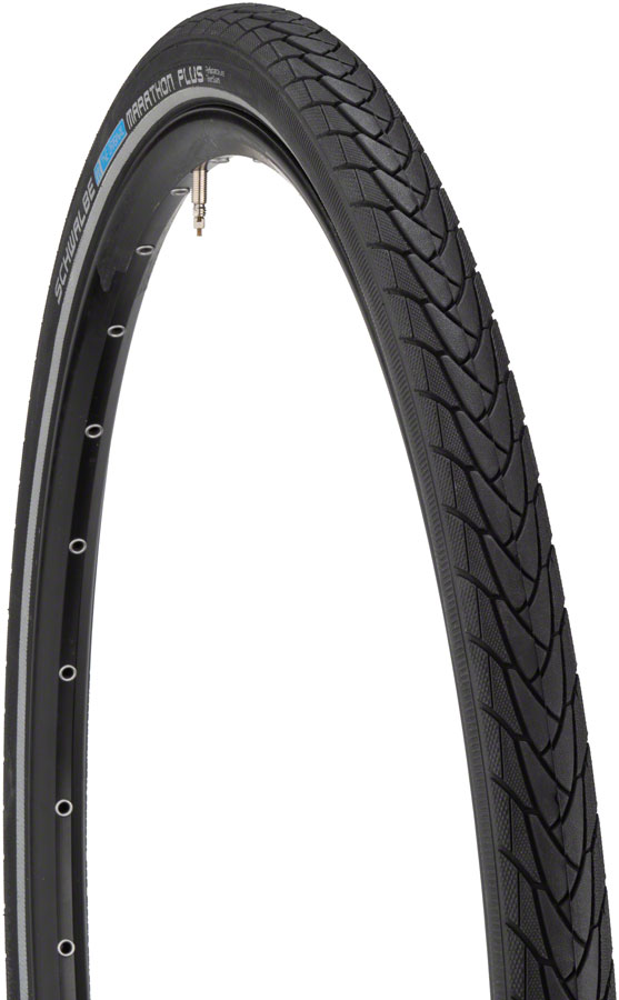 Schwalbe Marathon Plus Tire - 700 x 32, Clincher, Wire, Black/Reflective, Performance Line