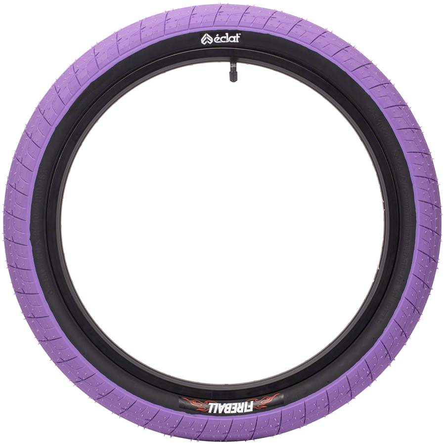 Eclat Fireball Tire - 20 x 2.3, Clincher, Wire, Lilac/Black