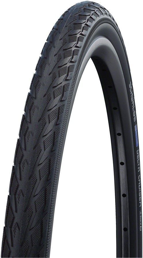 Schwalbe Delta Cruiser Plus Tire - 700 x 50, Clincher, Wire, Black/Reflective, Active Line, PunctureGuard, GreenGuard, E-25