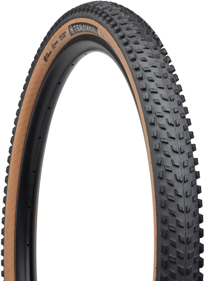 Teravail Drawpoint Tire - 29 x 2.4, Tubeless, Folding, Tan, Durable, Grip Compound