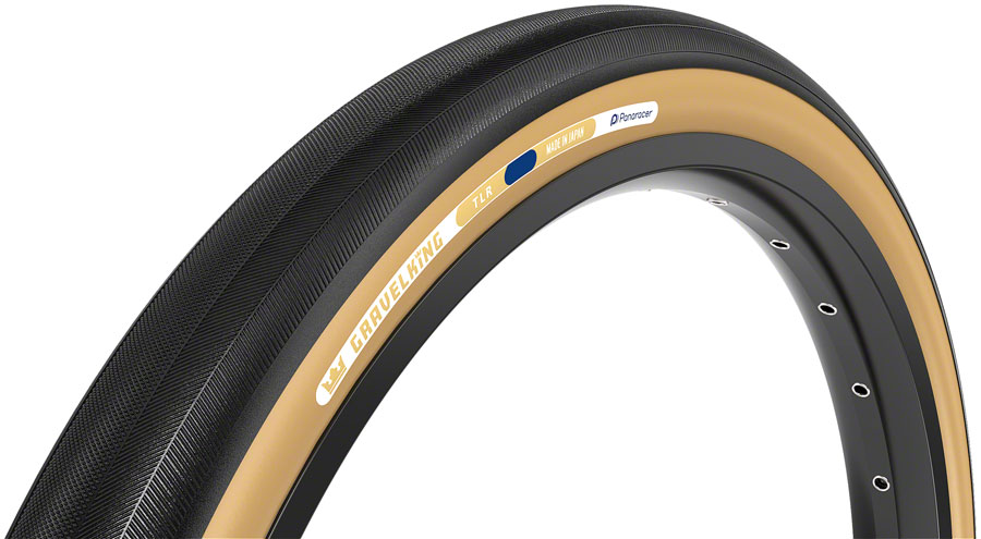 Panaracer GravelKing Slick Tire - 700 x 40, Tubeless, Folding, Black/Brown