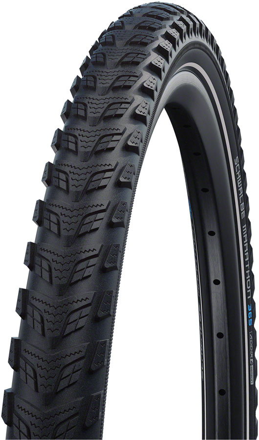 Schwalbe Marathon 365 Tire - 700 x 55, Clincher, Wire, Black/Reflective, Performance Line, GreenGuard, Addix 4Season, E-50