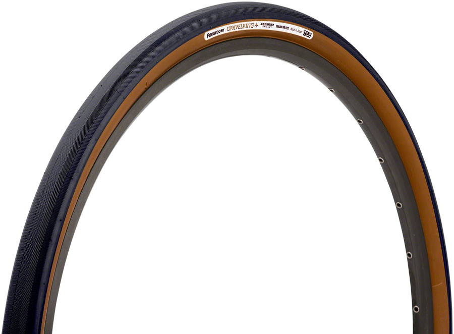 Panaracer GravelKing Plus Tire - 700 x 35, Tubeless, Folding, Black/Brown, ProTite Protection