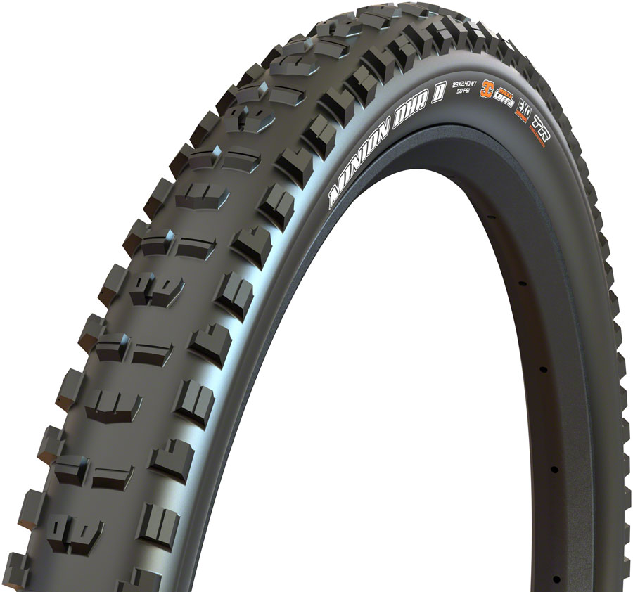 Maxxis Minion DHR II Tire - 27.5 x 2.4, Tubeless, Folding, Black, 3C MaxxTerra, DD, Wide Trail