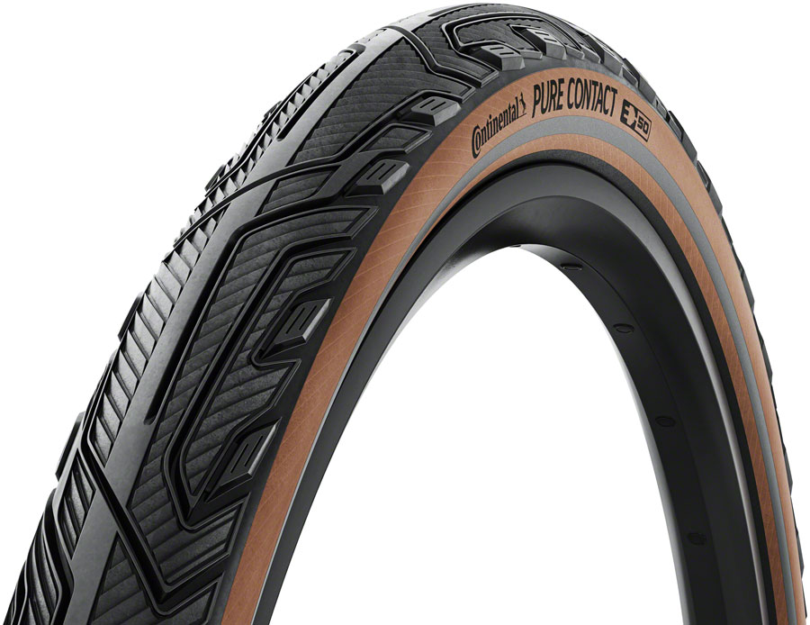 Continental Pure Contact Tire - 700 x 50, Clincher, Folding, Black/Coffee/Graphite Reflex, Vectran / PolyX Breaker, E50