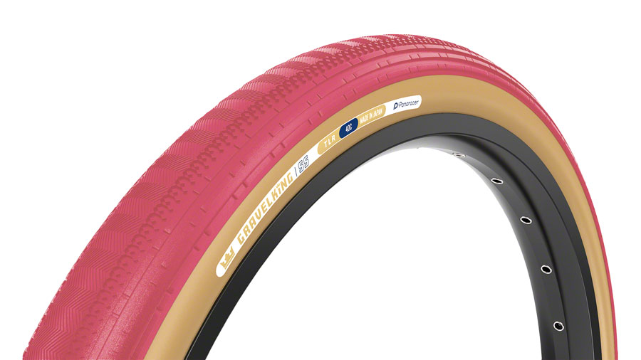 Panaracer GravelKing SS Tire - 700 x 40, Tubeless, Folding, Cranberry/Brown