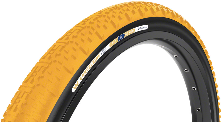 Panaracer GravelKing X1 Tire - 700 x 40, Tubeless, Folding, Honey Butter/Black