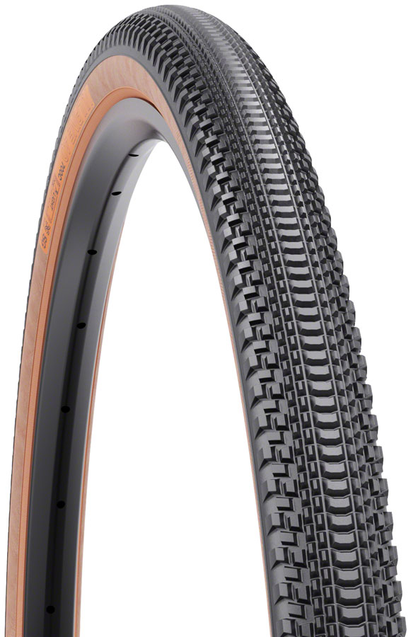 WTB Vulpine Tire - 700 x 40, TCS Tubeless, Folding, Black/Tan, Light/Fast Rolling, Dual DNA, SG