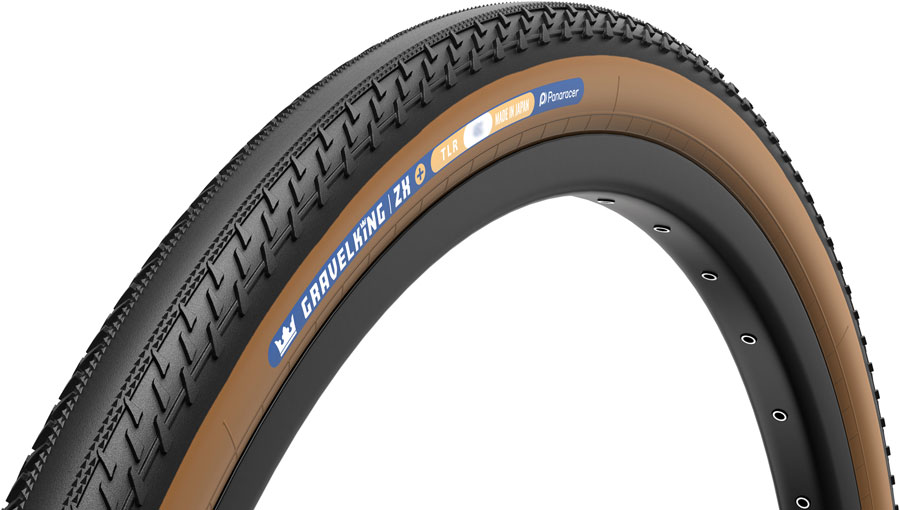 Panaracer GravelKing ZX Plus Tire - 700 x 45, Tubeless, Folding, Black/Brown