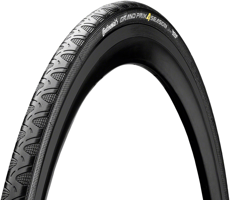 Continental Grand Prix 4-Season Tire - 700 x 23, Clincher, Folding, Black Edition, Vectran Breaker, DuraSkin