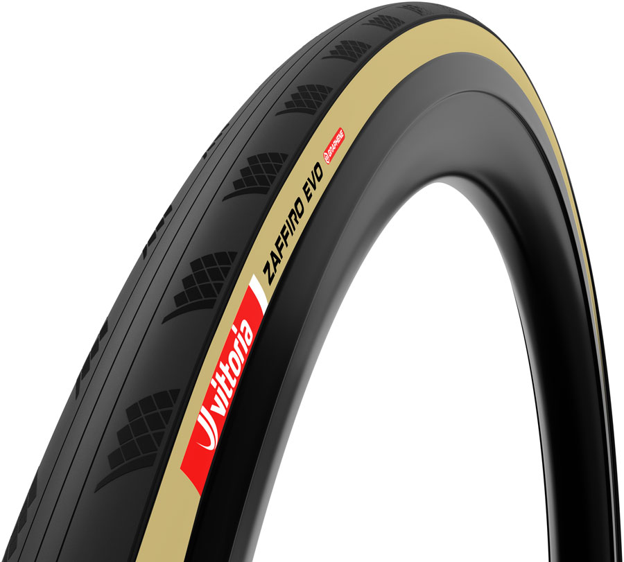 Vittoria Zaffiro EVO V Tire - 700 x 28, Clincher, Folding, Black/Tan, 1C Graphene, G2.0