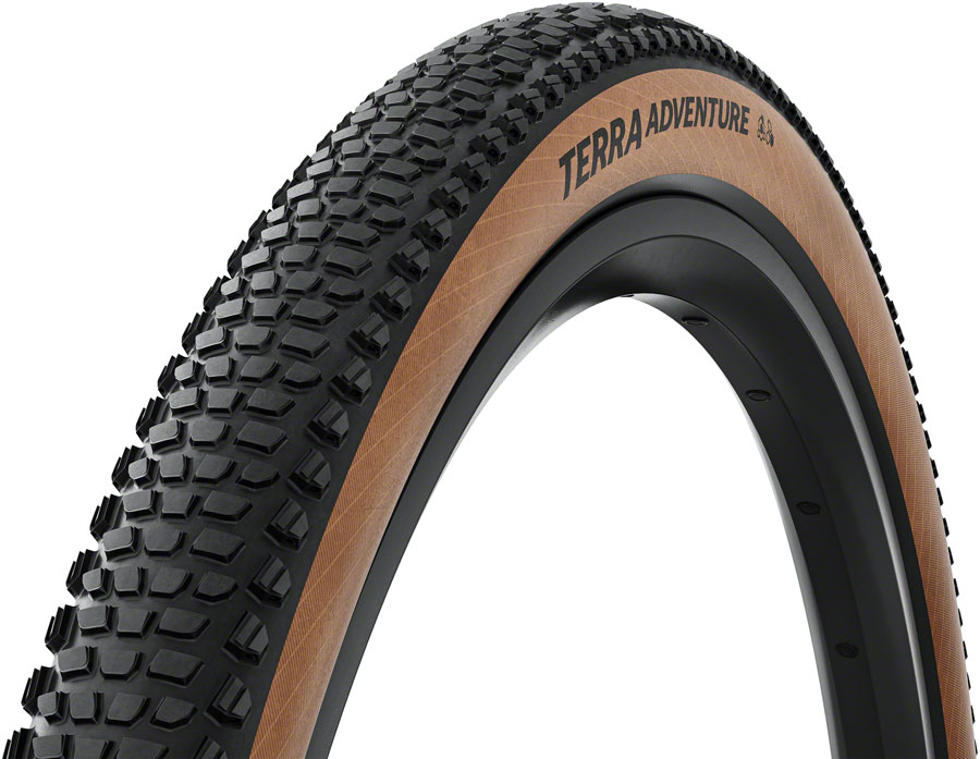 Continental Terra Adventure Tire - 700 x 50 / 29 x 2.00, Tubeless, Folding, Black/Transparent, Grip, Trail Casing, E25
