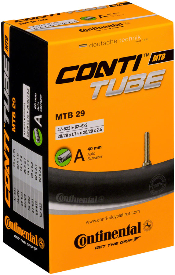 Continental Standard Tube - 29 x 1.75 - 2.5, 40mm Schrader Valve