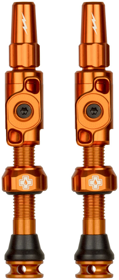 Muc-Off Big Bore Lite Tubeless Valve Stems - Medium, 35mm, -Orange
