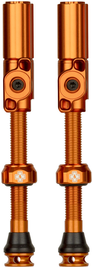 Muc-Off Big Bore Hyrid Tubeless Valve Stems - Large, 45mm, Orange