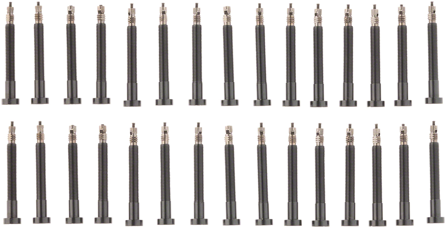 Muc-Off Tubeless Valve Box Refill -  Black 44mm Stem, Pack of 30