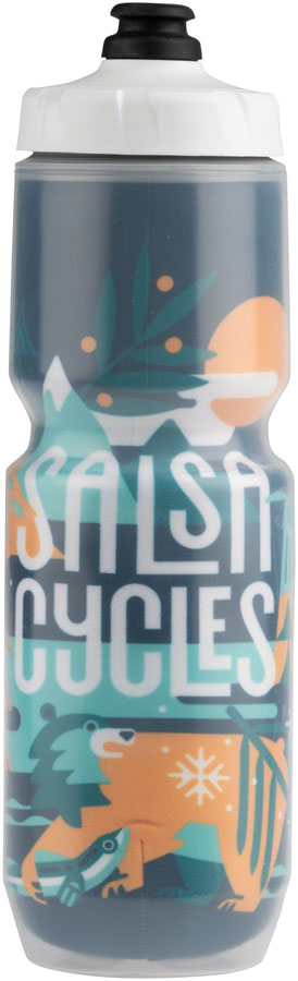 Salsa Tundra Buds Purist Insulated Water Bottle - Indigo, White, Yellow, Teal, Green, 23oz