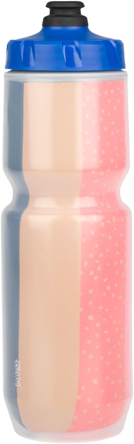 Salsa Team Polytone Purist Insulated Water Bottle - Dark Blue, Blue, w/ Stripes, 23oz
