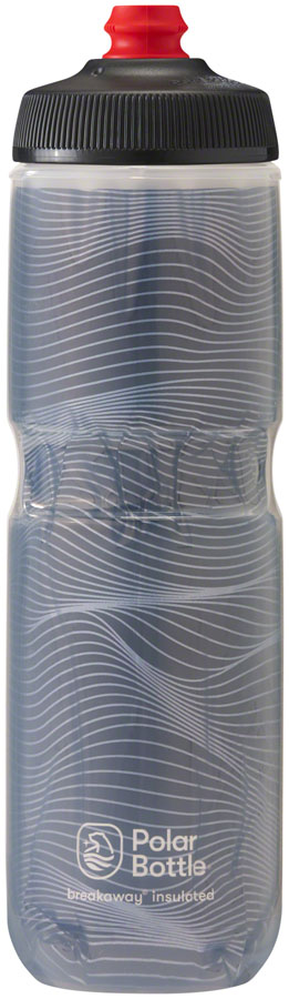 Polar Bottles Breakaway Insulated Jersey Knit Water Bottle - Charcoal, 24oz