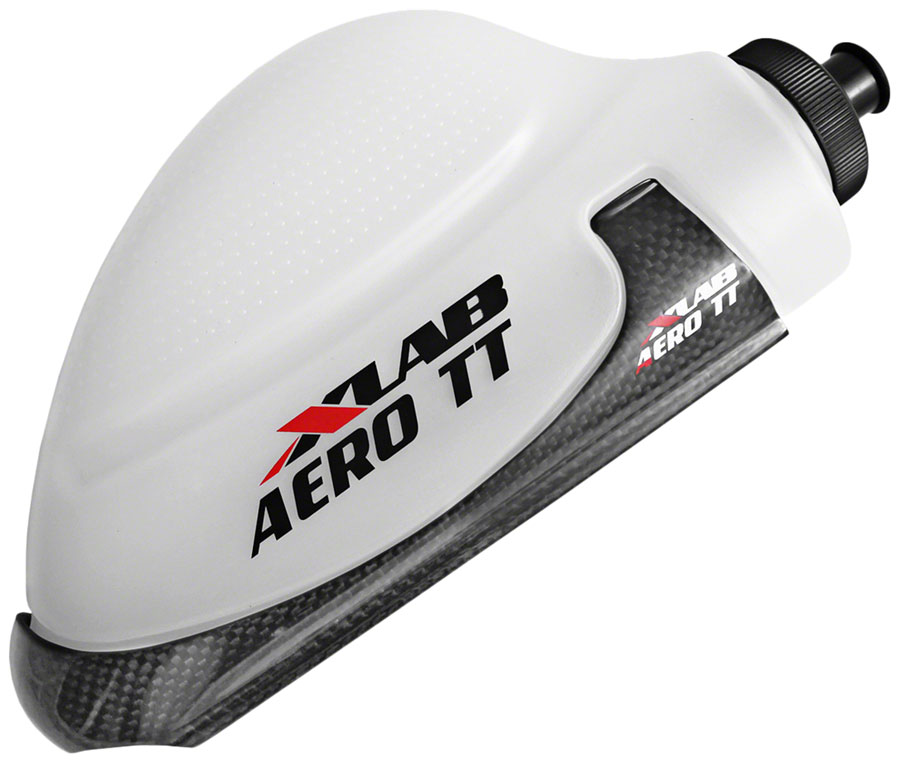 XLAB Aero TT Water Bottle Cage System - Clear Bottle, Gloss Black Cage