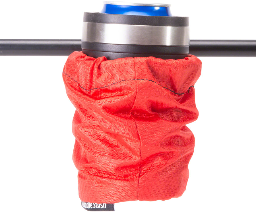 HandleStash Diamond Handlebar Mount Bottle Holder -  Red Hot