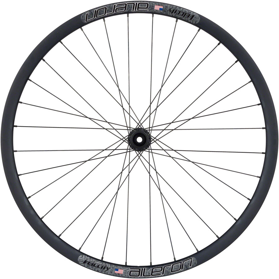 Quality Wheels Bear Pawls / Velocity Aileron Front Wheel - 700c, 12 x 100mm, Center-Lock, Black, 32H