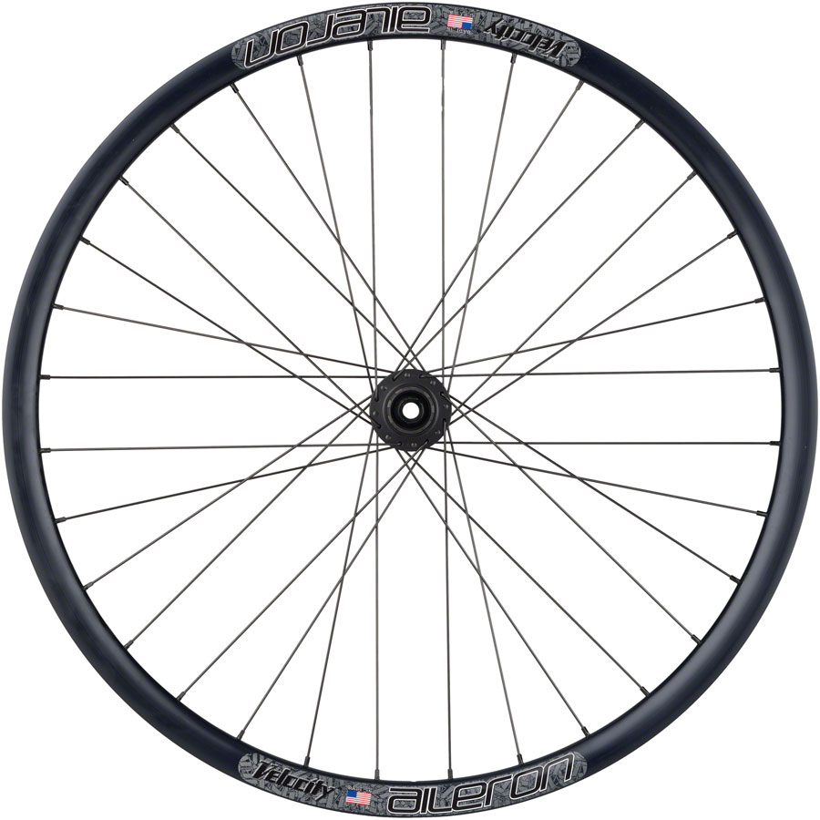 Quality Wheels Bear Pawls / Velocity Aileron Rear Wheel - 700c, 12 x 142mm, Center-Lock, HG 10, Black, 32H