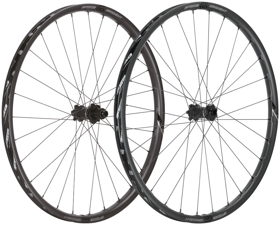 Full Speed Ahead Gradient i30 Carbon Wheelset - 29", 15 x 110mm/12 x 148mm, 6-Bolt, Micro Spline, Black, 28H