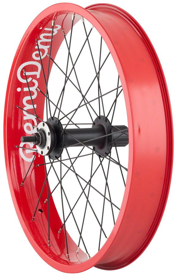 Benno Rear Wheel - 20" RemiDemi Chai Latte Gray 2022+ - Shimano HG, 20", 6-blt Disc, 170mm Bolt-on, Coral Pink