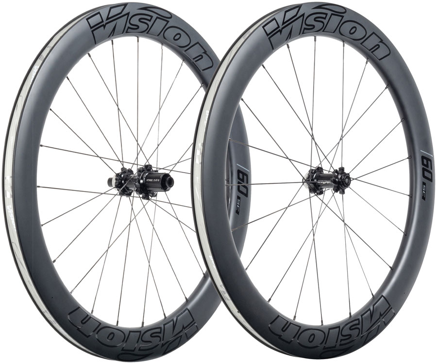 Vision SC60 TL Wheelset - 700, 12 x 100/142, Center-Lock, HG 11, Black