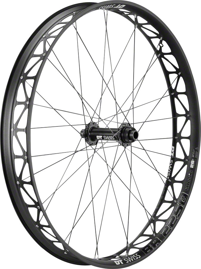 DT Swiss Big Ride 2250 Classic Front Wheel - 26", 15 x 150mm, Center-Lock, Black/White, Clincher