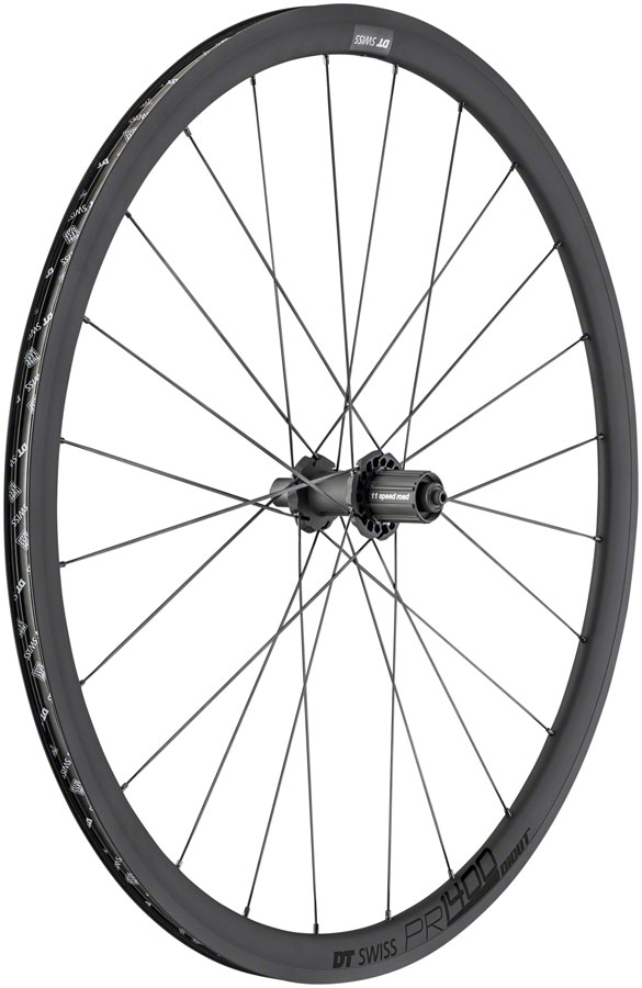 DT Swiss PR 1400 DiCut OXiC Rear Wheel - 700, QR x 130mm, Rim Brake, HG11 Road/XDR, Ratchet 36 SL, Black, 32mm