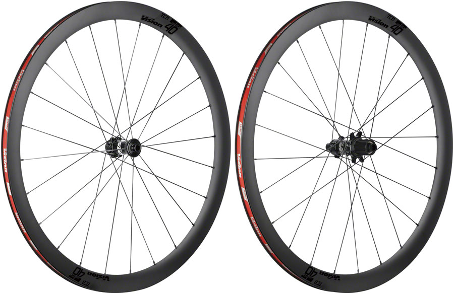 Vision SC40 Wheelset - 700, 12 x 100/142, Center-Lock, HG 11, Black