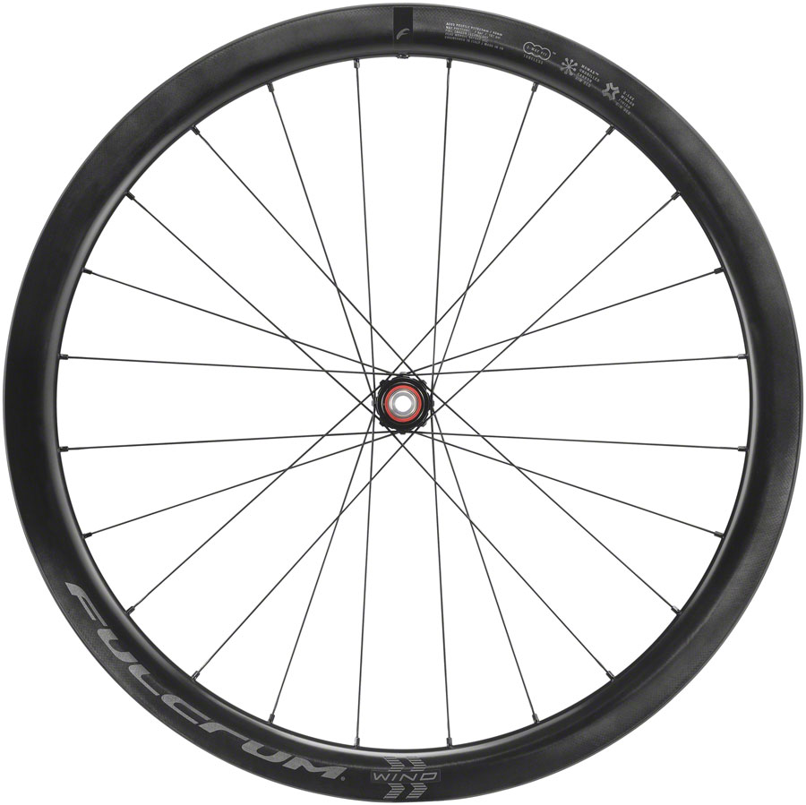 Fulcrum WIND 42 Front Wheel - 700, 12 x 100mm, Center-Lock, Black