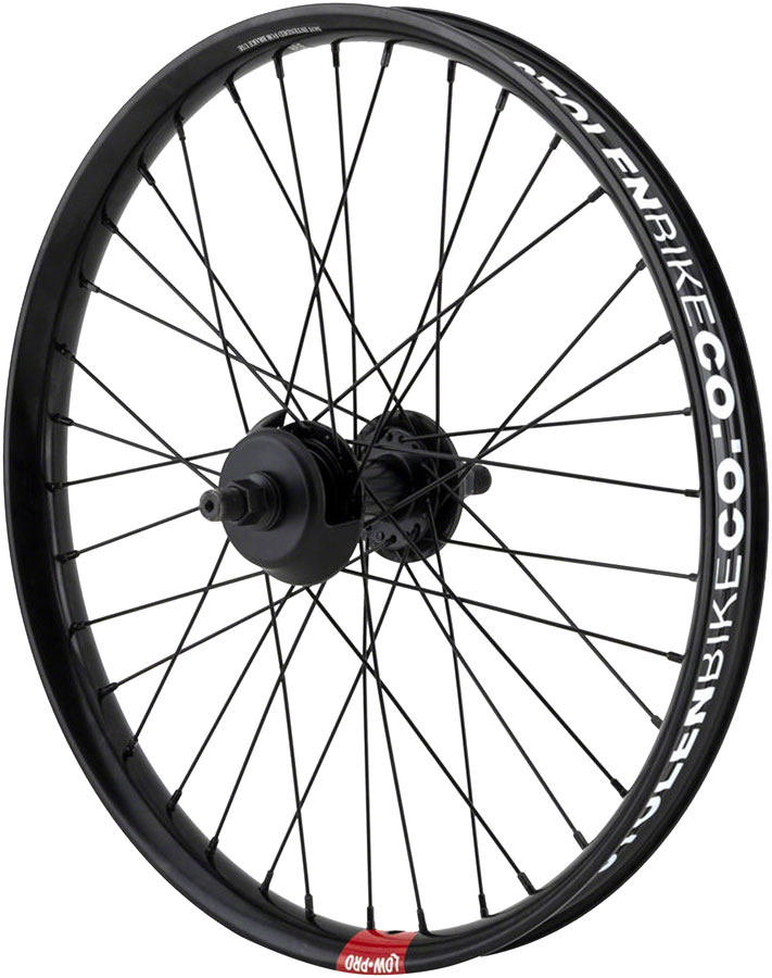 Stolen Rampage Pro Street Rear Wheel - 20", 14 x 110mm, Brakeless, Cassette, Black, 9T RHD