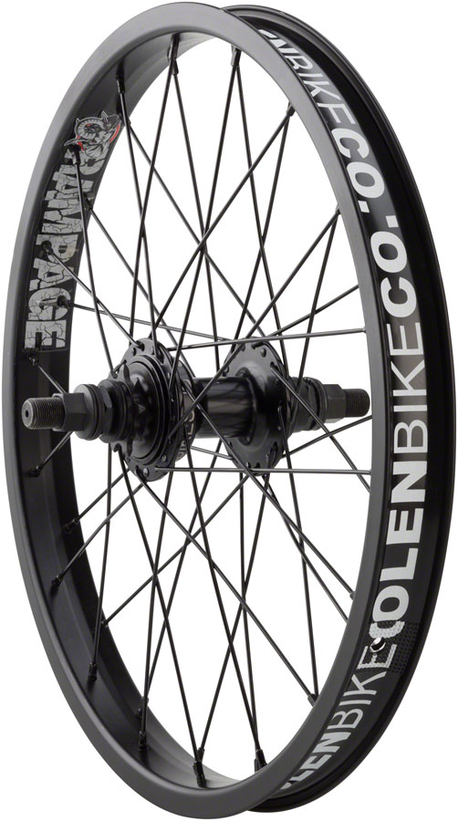 Stolen Rampage Rear Wheel - 18", 14 x 110mm, Rim Brake, Cassette, Black, Clincher