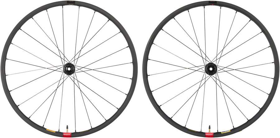 Reserve Wheels Reserve 25 GR Wheelset - 700, 12 x 100/12 x 142, Center-Lock, HG 11, Carbon, DT 350