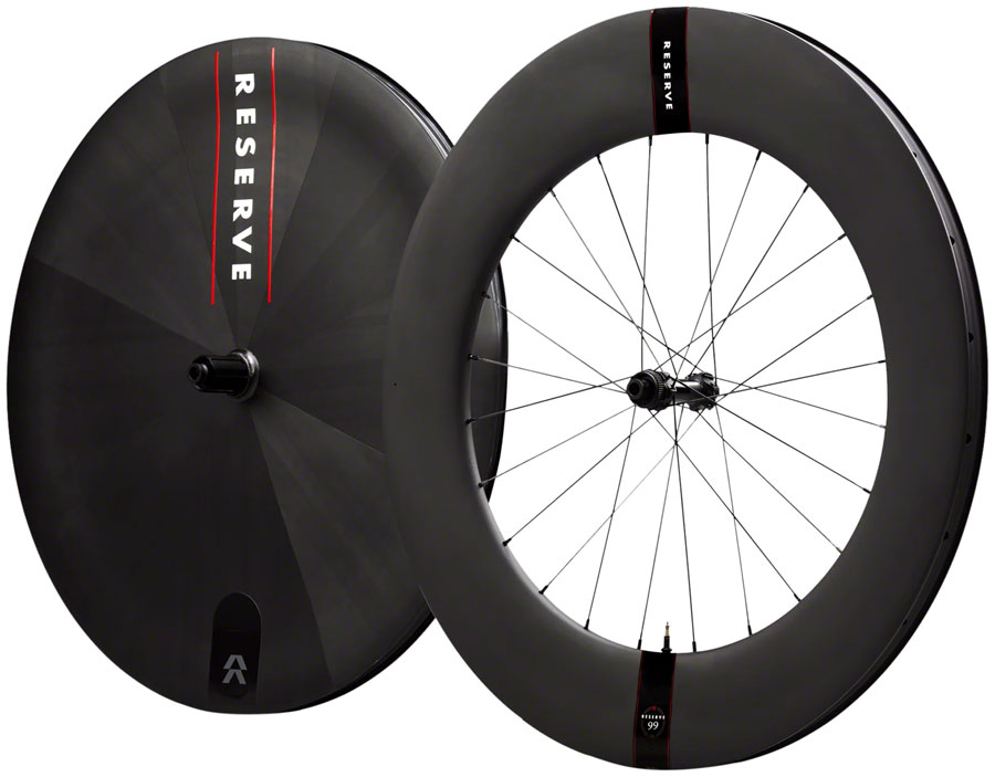 Reserve Wheels Reserve 99 Disc Turbulent Aero Wheelset - 700, 12 x 100/12 x 142, Center-Lock, XDR/HG 11R, Carbon, DT 240
