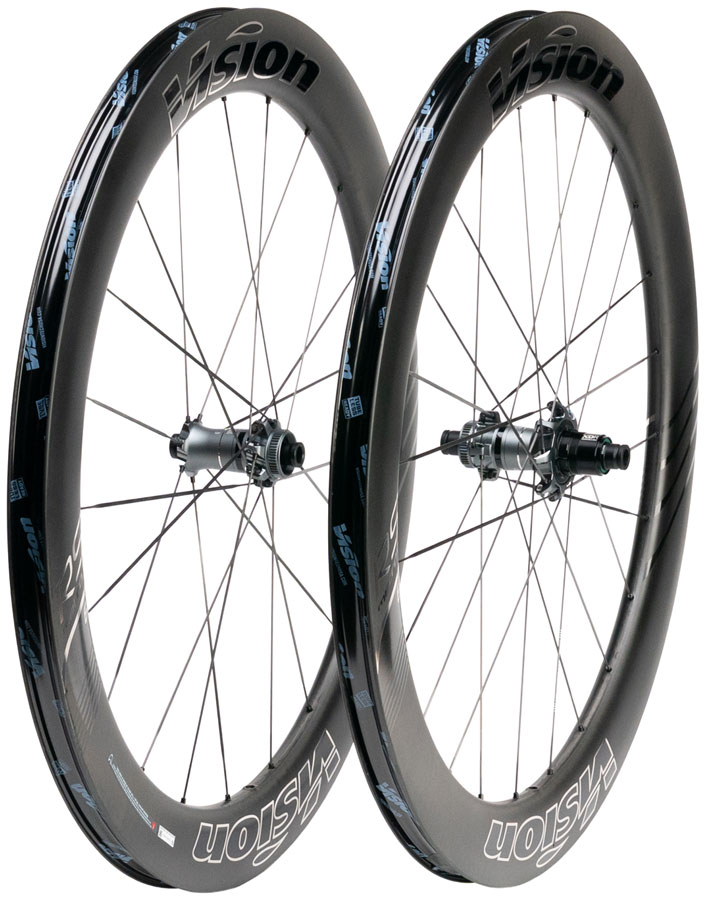 Vision Metron RS 60 Silver Edition Wheelset - 700, 12 x 100mm/12 x 142mm, Center-Lock, XDR, Carbon, Black