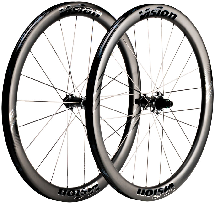 Vision Metron RS 45 Silver Edition Wheelset - 700, 12 x 100mm/12 x 142mm, Center-Lock, XDR, Carbon, Black