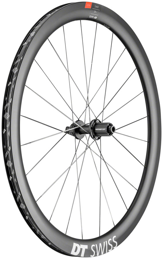 DT Swiss ERC 1100 DiCut 45 Rear Wheel - 700c, 12 x 142mm, Center-Lock, HG11 Road/XDR, Ratchet EXP 36, Black