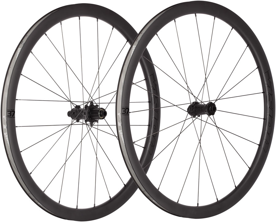 Vision Metron 37 SL Wheelset, Tubeless 700c, 21/24H Spoke Count, Disc Brake, Center Lock Rotor Mount – Black