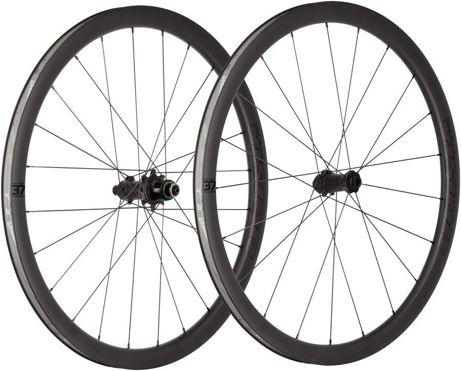 Vision Metron 37 TL Wheelset, Tubeless 700c, 21/24H Spoke Count, Disc Brake, Center Lock Rotor Mount – Black